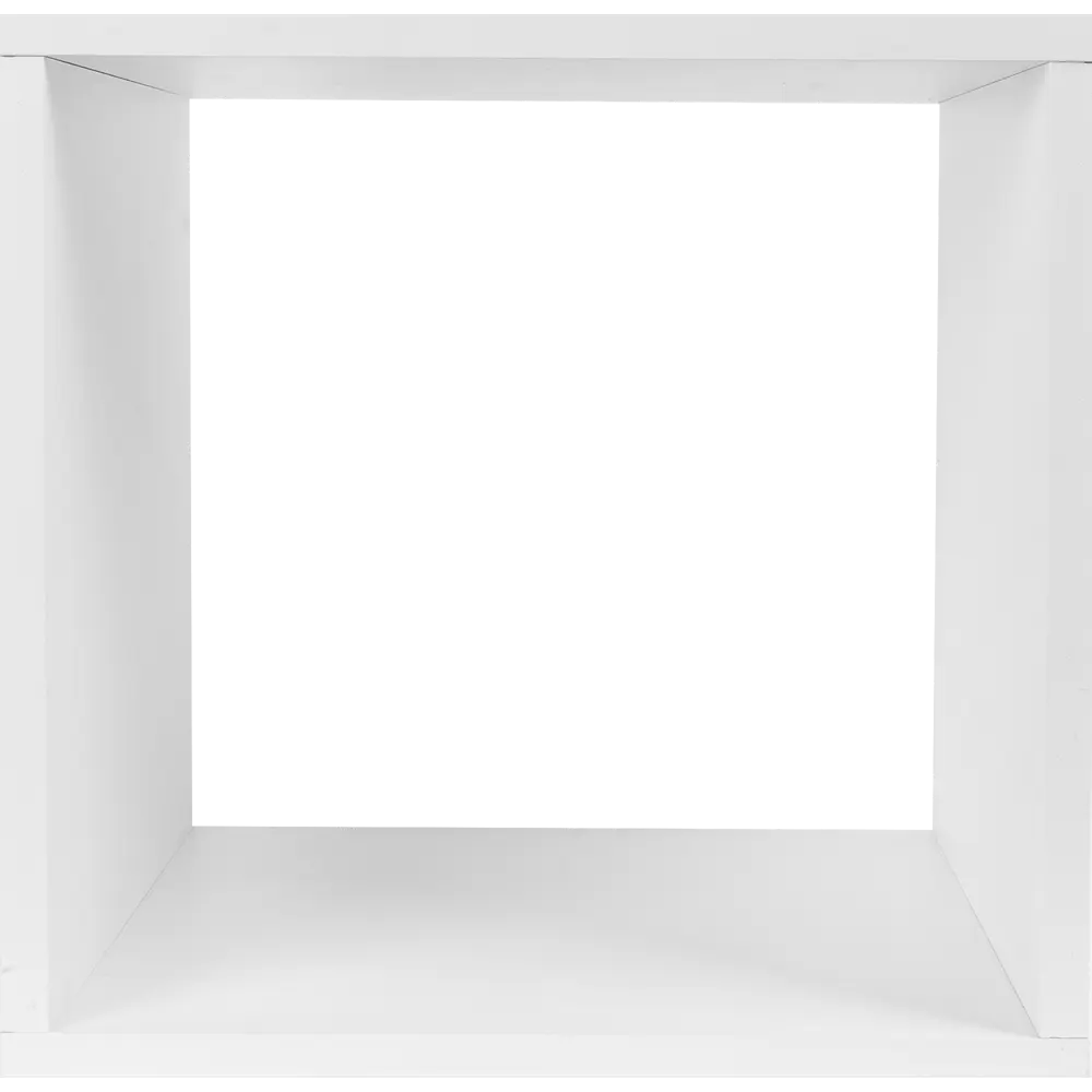 Стеллаж КУБ 1 секция 36х36х32 см ЛДСП цвет белый Santreyd STLM-2200817 - Вид №1