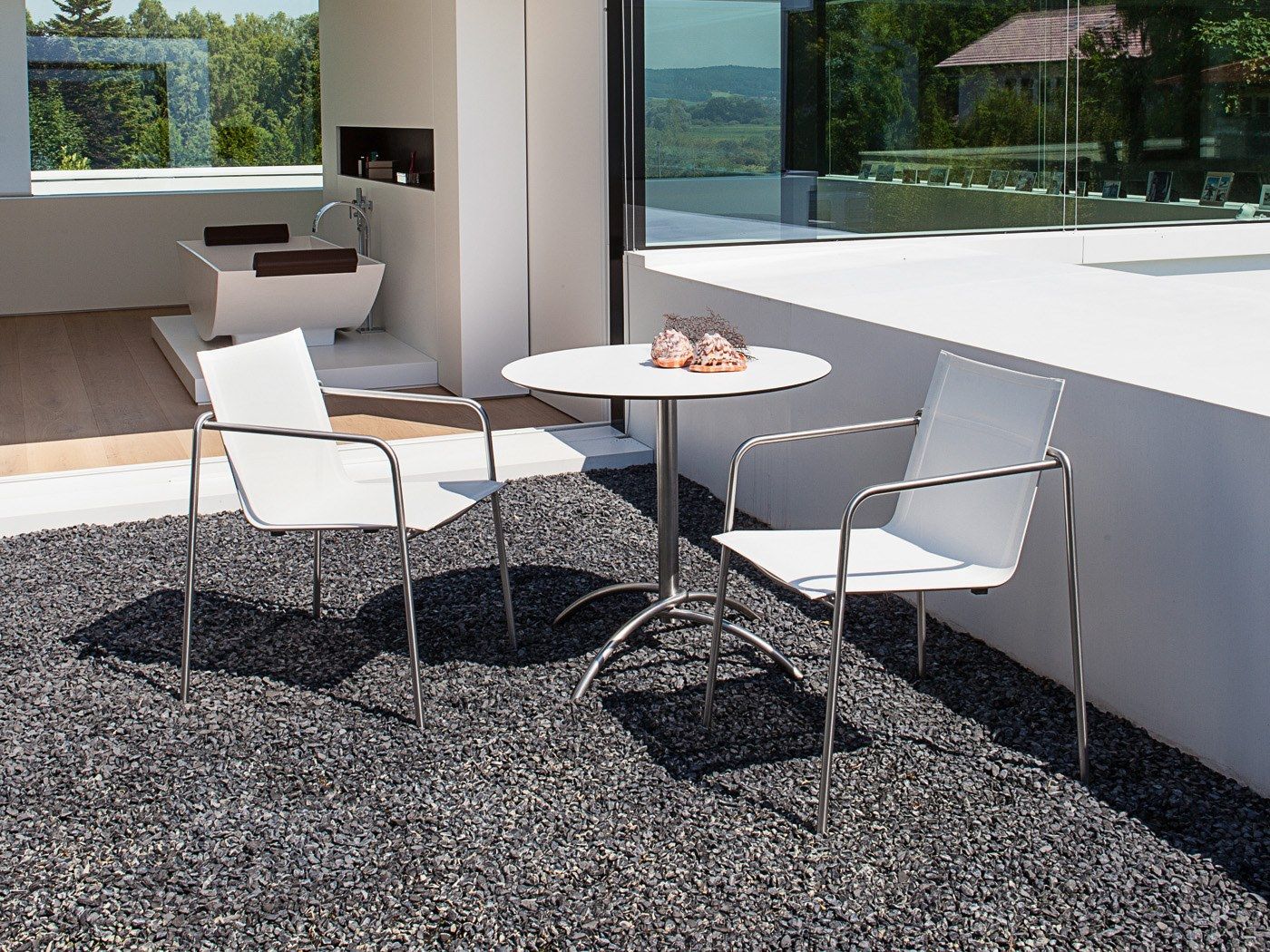 Круглый складной стол со спицами FISCHER MÖBEL Taku ARCH-00148431 - Вид №9