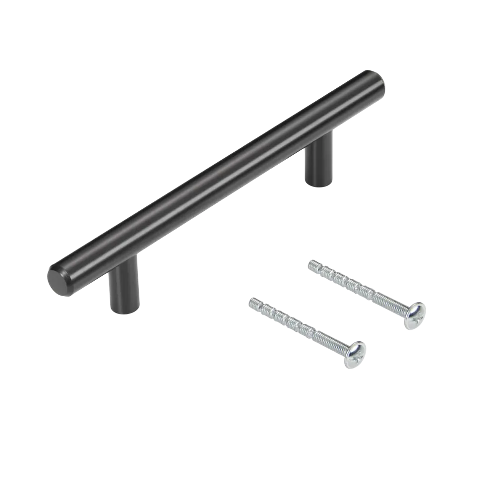 Мебельная ручка-рейлинг Бира черная 96 мм INSPIRE STLM-2170753 - Вид №3