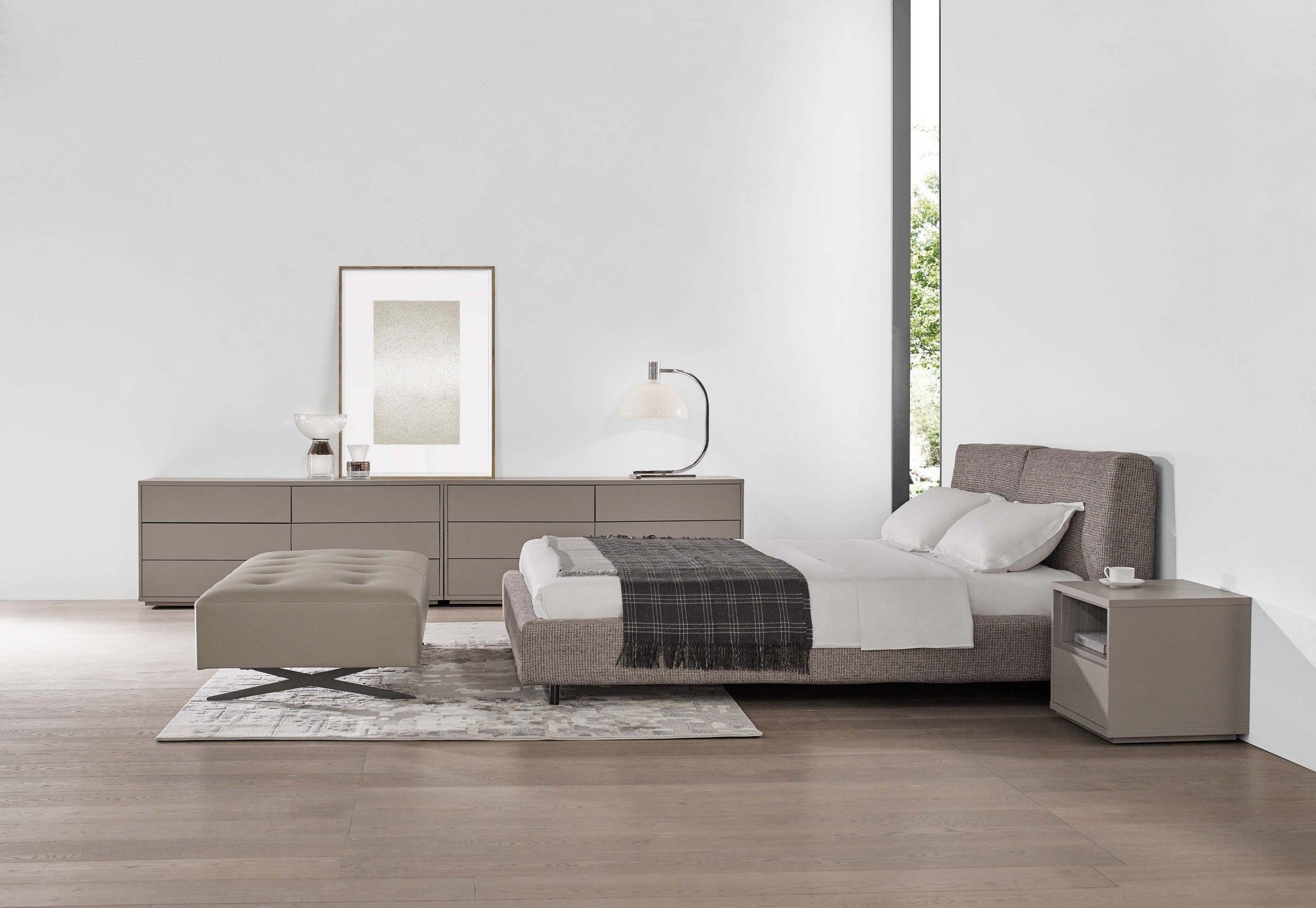 Регулируемая по высоте кровать из ткани с мягким изголовьем CAMERICH Nature ARCH-00025044 - Вид №2