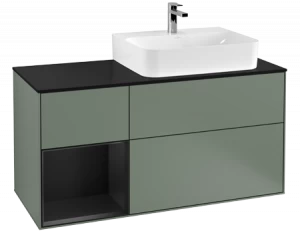 Villeroy&Boch Тумба под раковину Прямоугольная версия F142PDGM Finion Olive Matt Lacquer