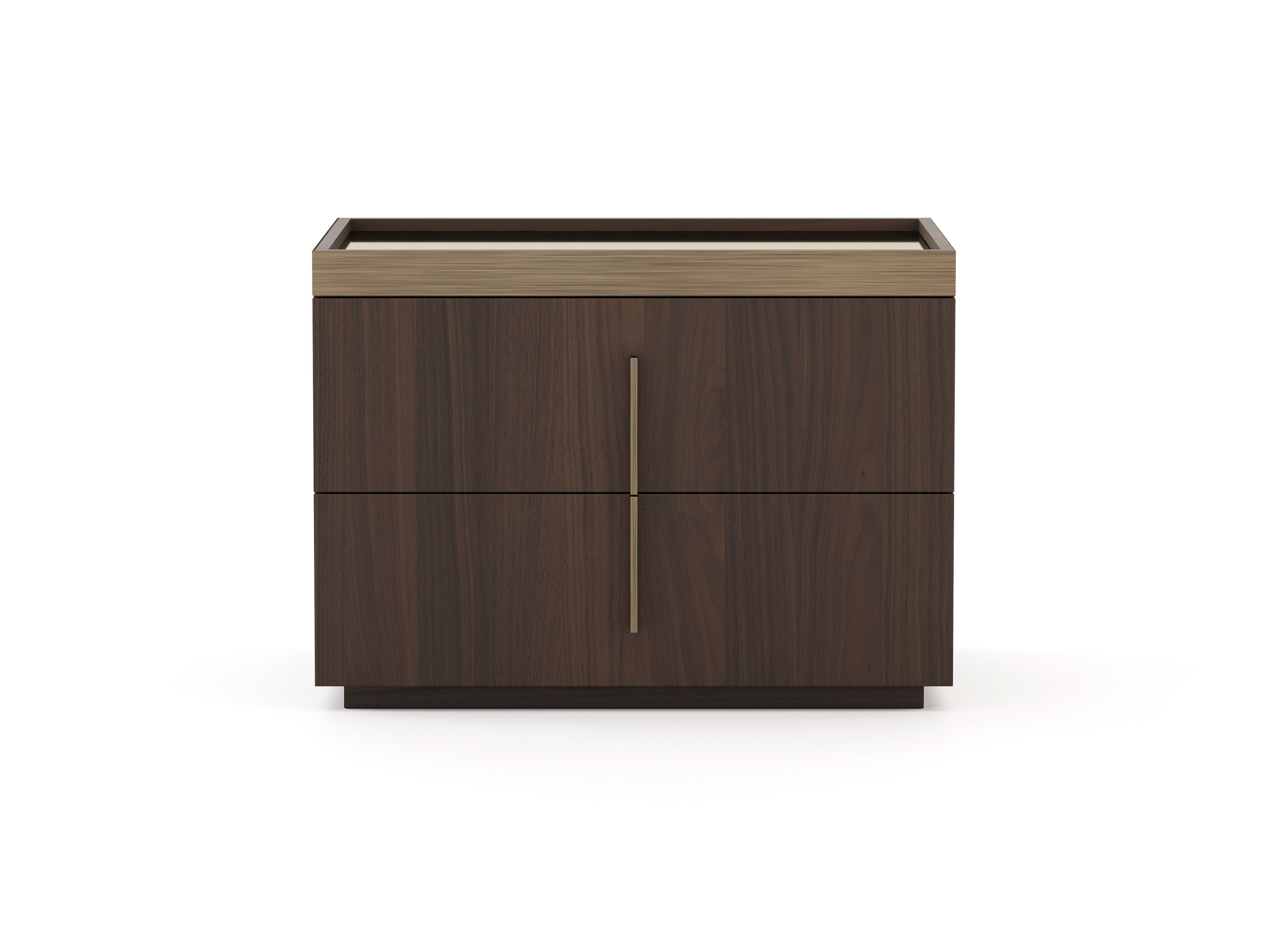 Прямоугольная прикроватная тумбочка из шпона с ящиками Stylish Club ARCH-00040121 - Вид №22