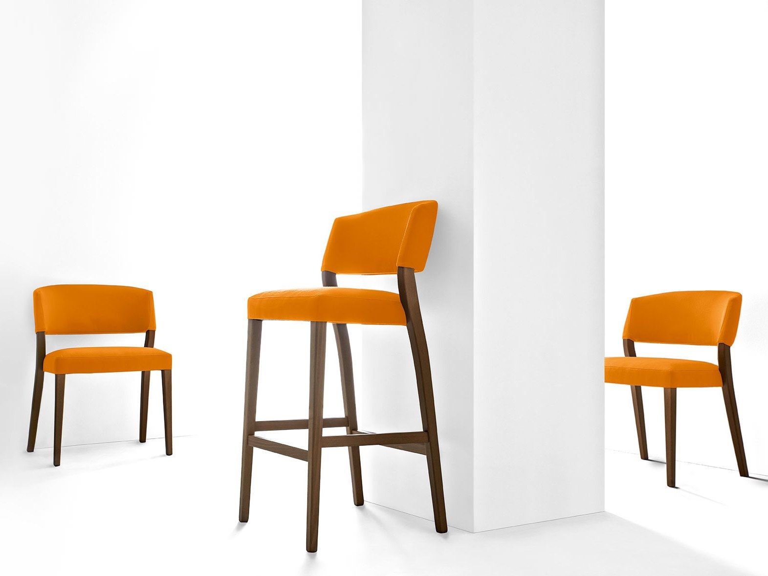 Твердый деревянный мягкий барный стул Sedex ARCH-00088924 - Вид №1