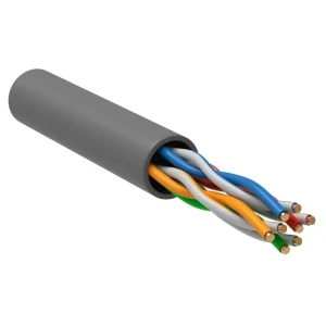 Кабель витая пара ITK U/UTP cat 5e 4х2х24 AWG PVC цвет серый