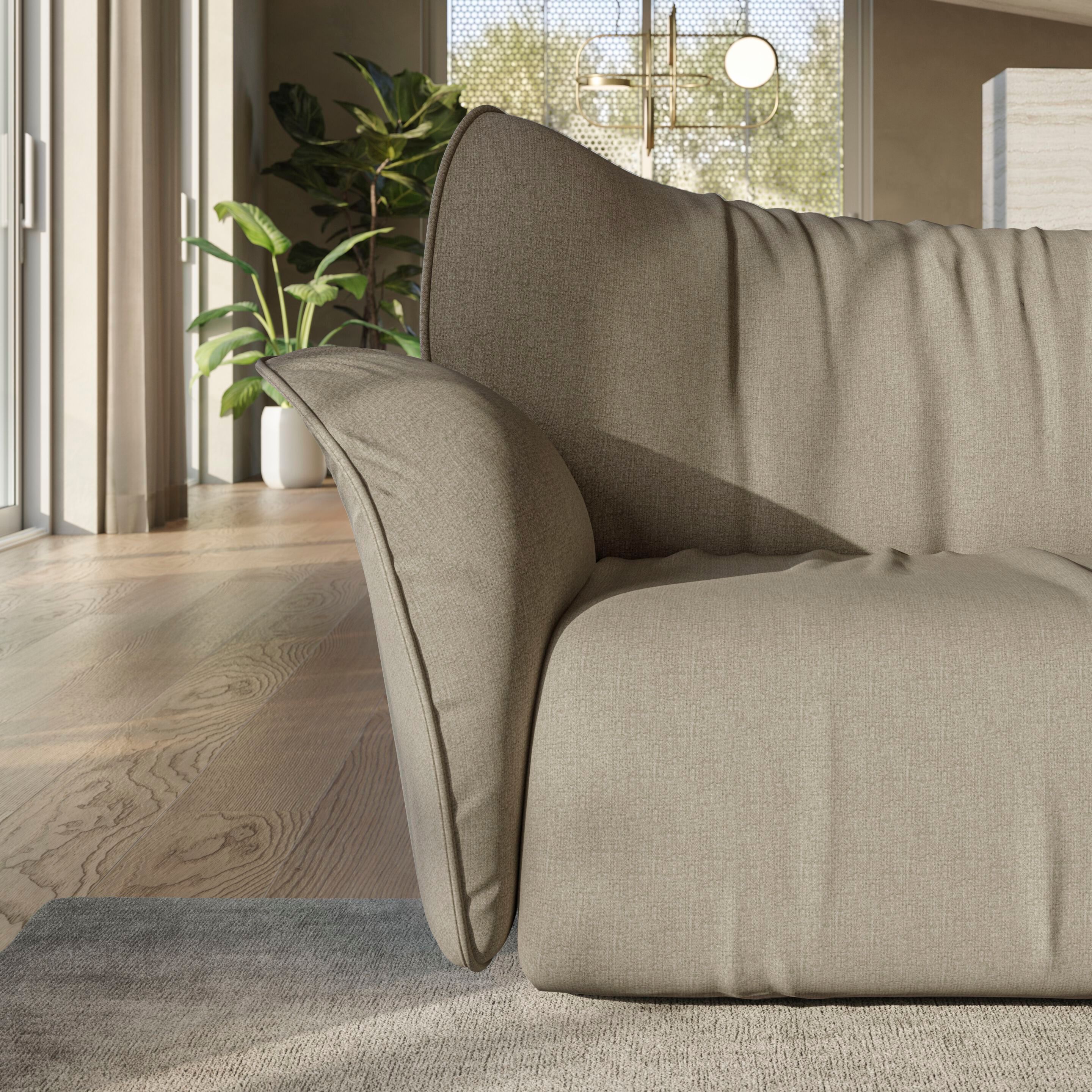 Кожаный диван Natuzzi Italia пышные ARCH-00039419 - Вид №11