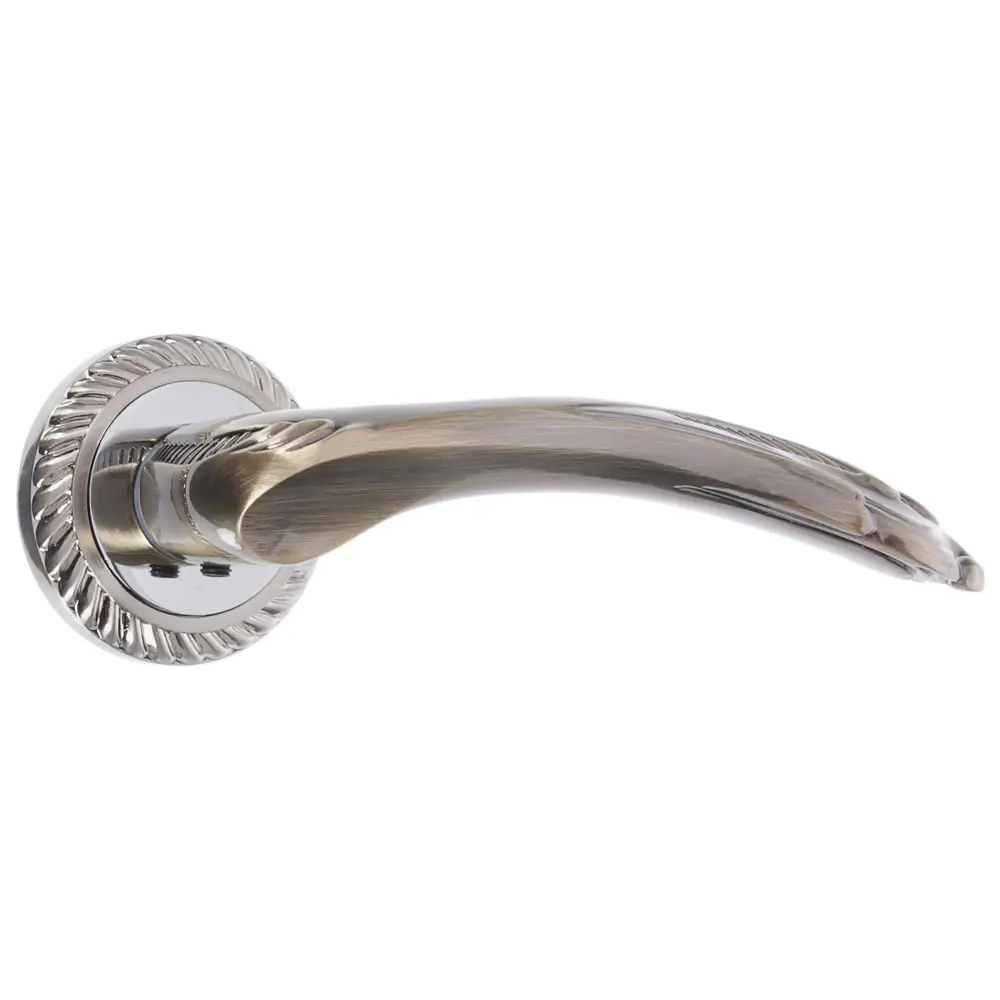 Ручка дверная на розетке Palladium D 307, цвет античная бронза STLM-2026590