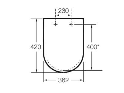 Пластиковое сиденье для унитаза Roca MERIDIAN 8012A0..B / 8012AB..B ARCH-00104352 - Вид №3