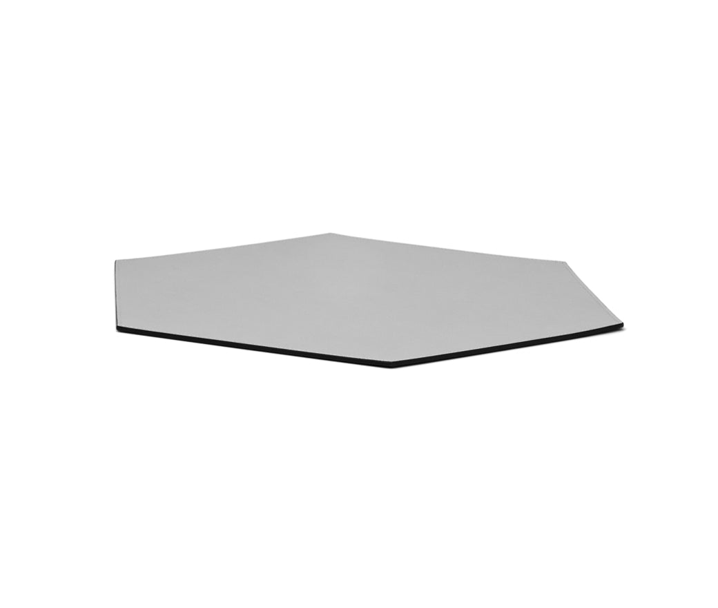 Шестиугольная подставка для столовых приборов - 40x35 см / зернистая кожа_темно-синий