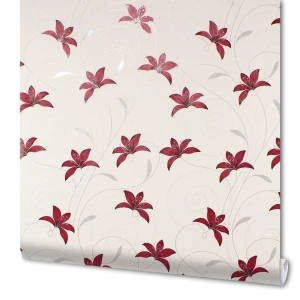 Обои флизелиновые Vilia Вояж красные 1.06 м 1145-41