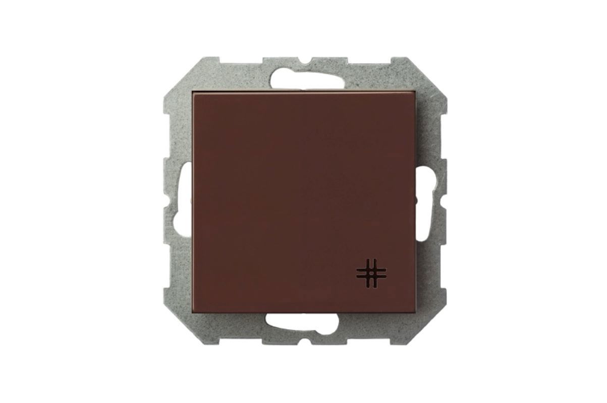 90260608 Выключатель встраиваемый IPK610-201-01E/R 1 клавиша, цвет коричневый Epsilon STLM-0153535 LIREGUS