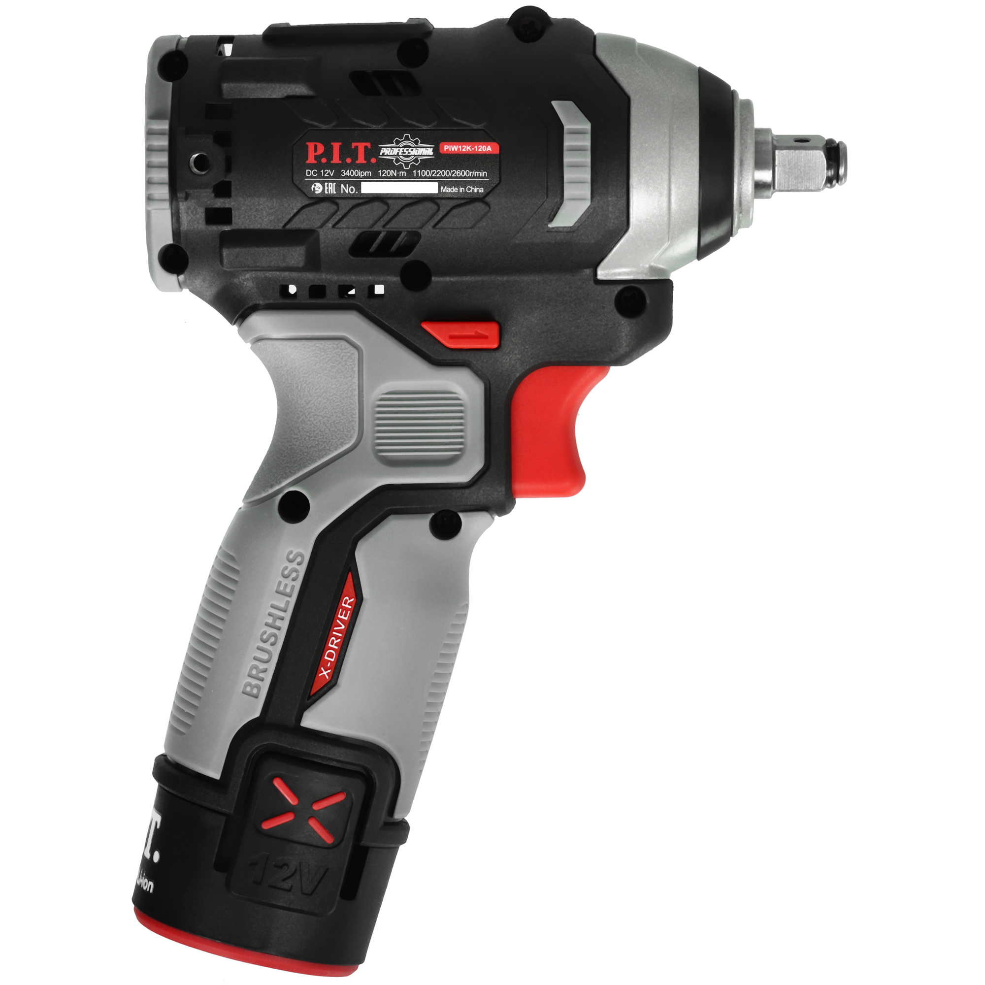 Гайковерт PIT PIW12K-120A/1 OnePower 12V 9086990 STDN-0035043 - Вид №2