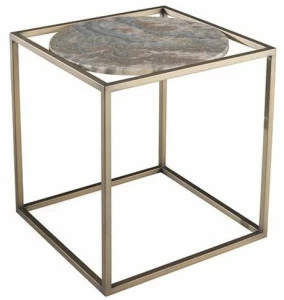 Gianfranco Ferré Home Квадратный журнальный столик из оникса и металла