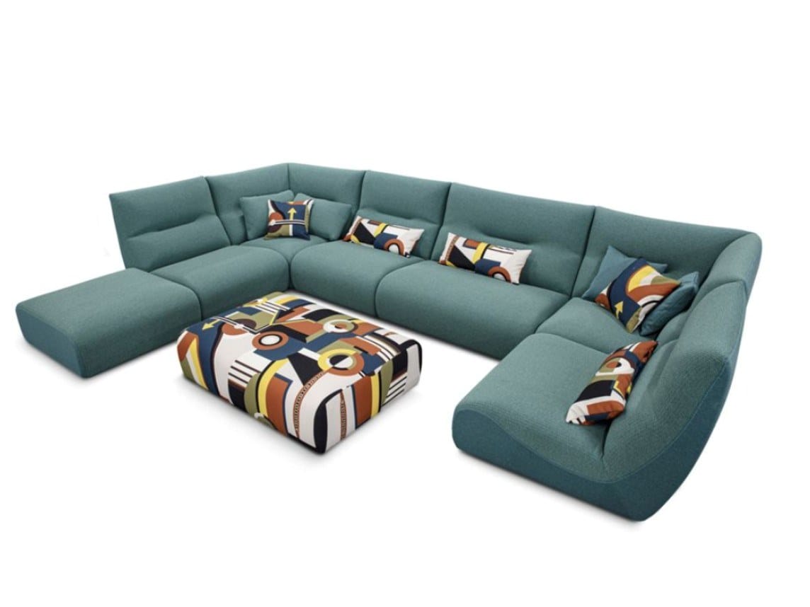 Секционный садовый диван из ткани ROCHE BOBOIS Temps Calme ARCH-00028174 - Вид №1