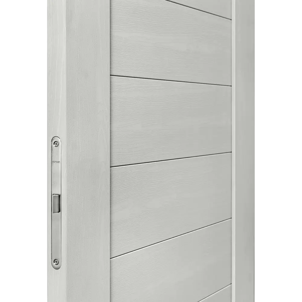 Дверь межкомнатная глухая Аккорд 70x200 см Hardflex цвет белый с замком и петлями 89407903 STLM-2157449 PORTIKA  - Вид №3