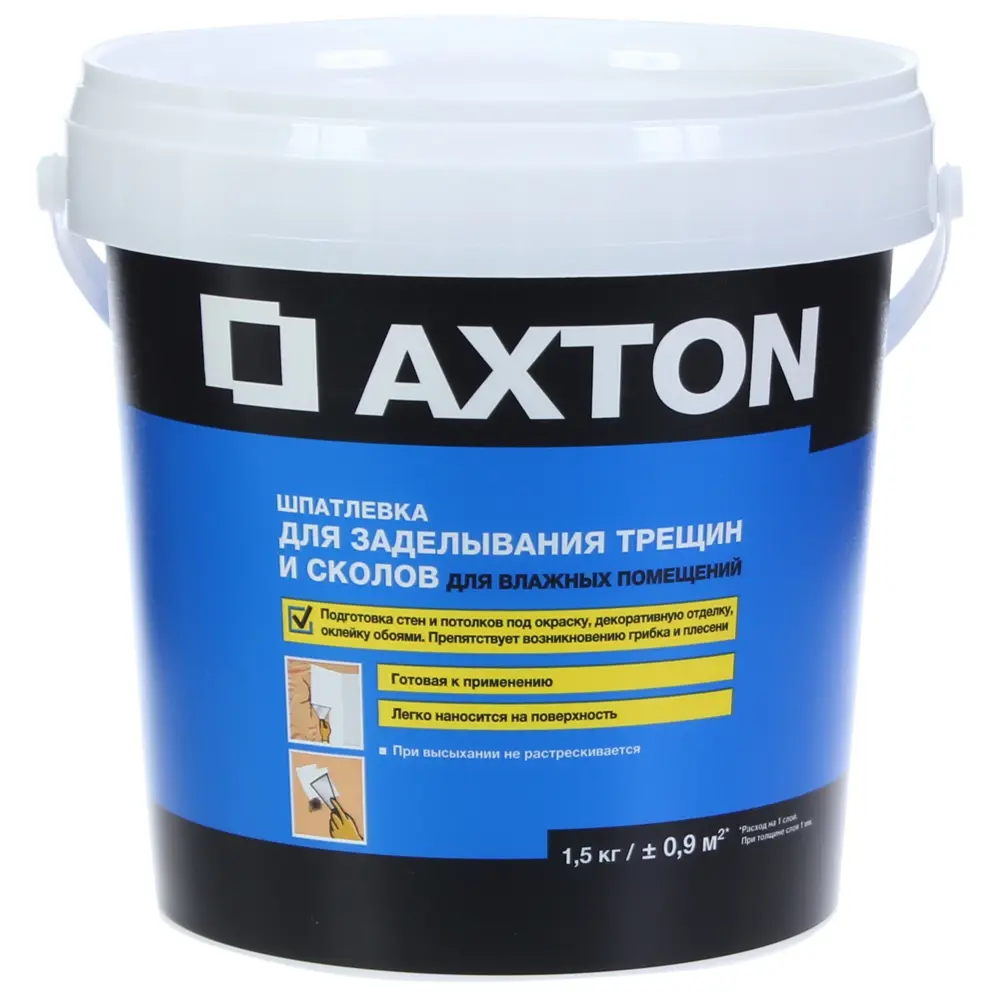 Шпатлевка для трещин для влажных помещений Axton 1.5 кг STLM-2107740