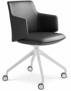 LD Seating Офисное кресло из кожи с подлокотниками Melody meeting 360, f95