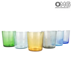 2756 ORIGINALMURANOGLASS Набор из классический стаканов - Original Murano Glass OMG 8 см