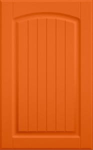 Фасады для кухни Кантри Фрезеровка «Арка сложная» 503 Оранжевый