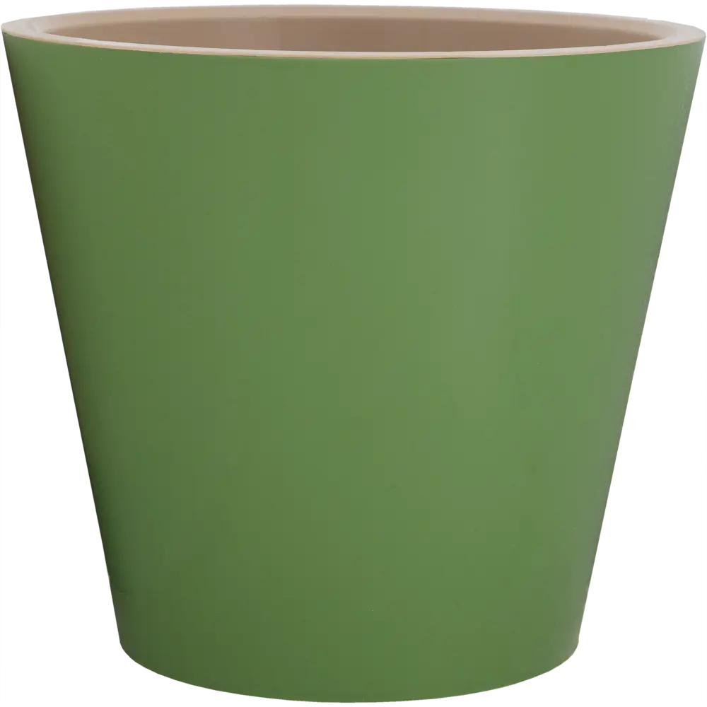 Горшок цветочный Ingreen London ø23 h20.8 см v5 л пластик оливковый 82824892 STLM-2017608 