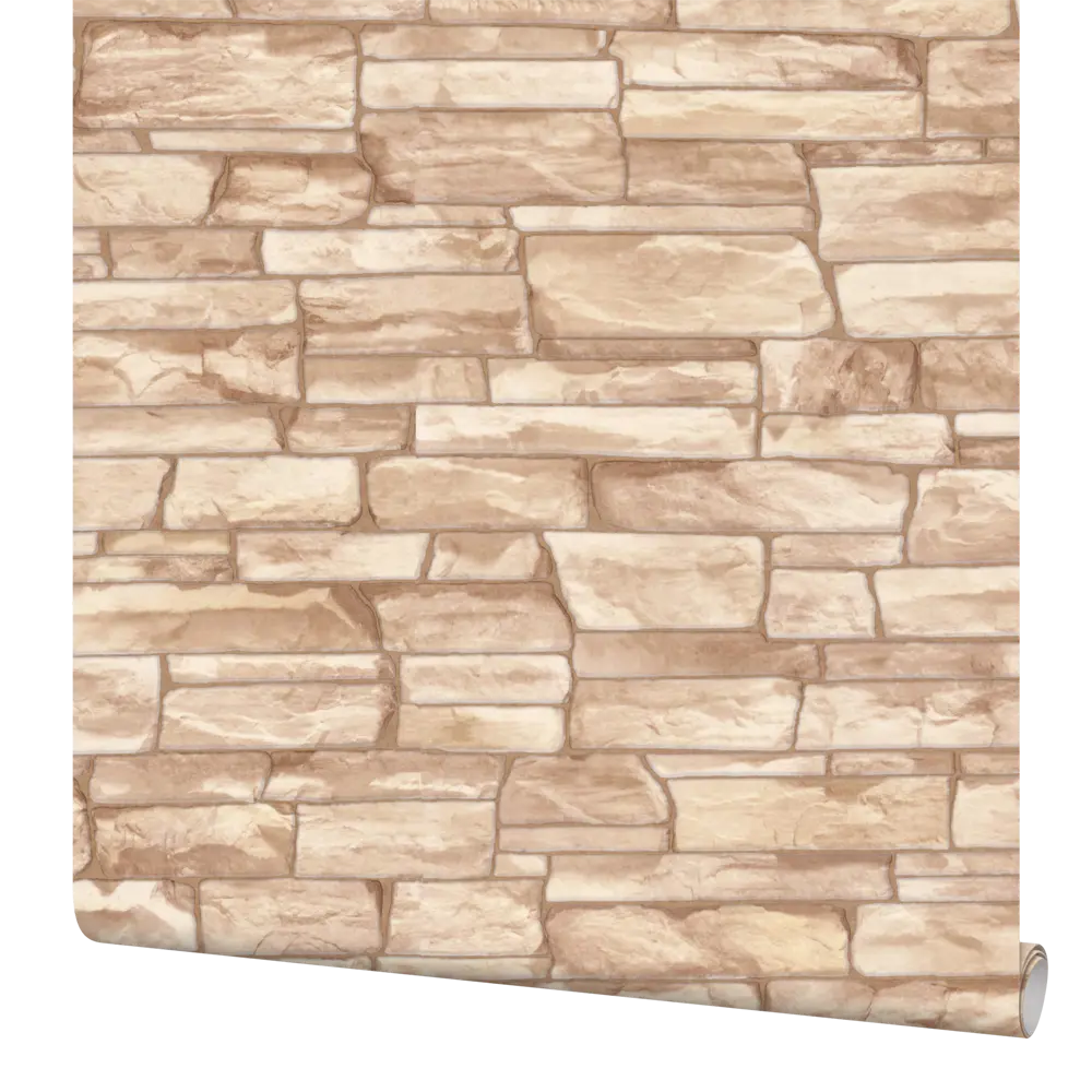 Обои виниловые Home Color Rubble бежевые 0.53 м 11026-22 STLM-2045214