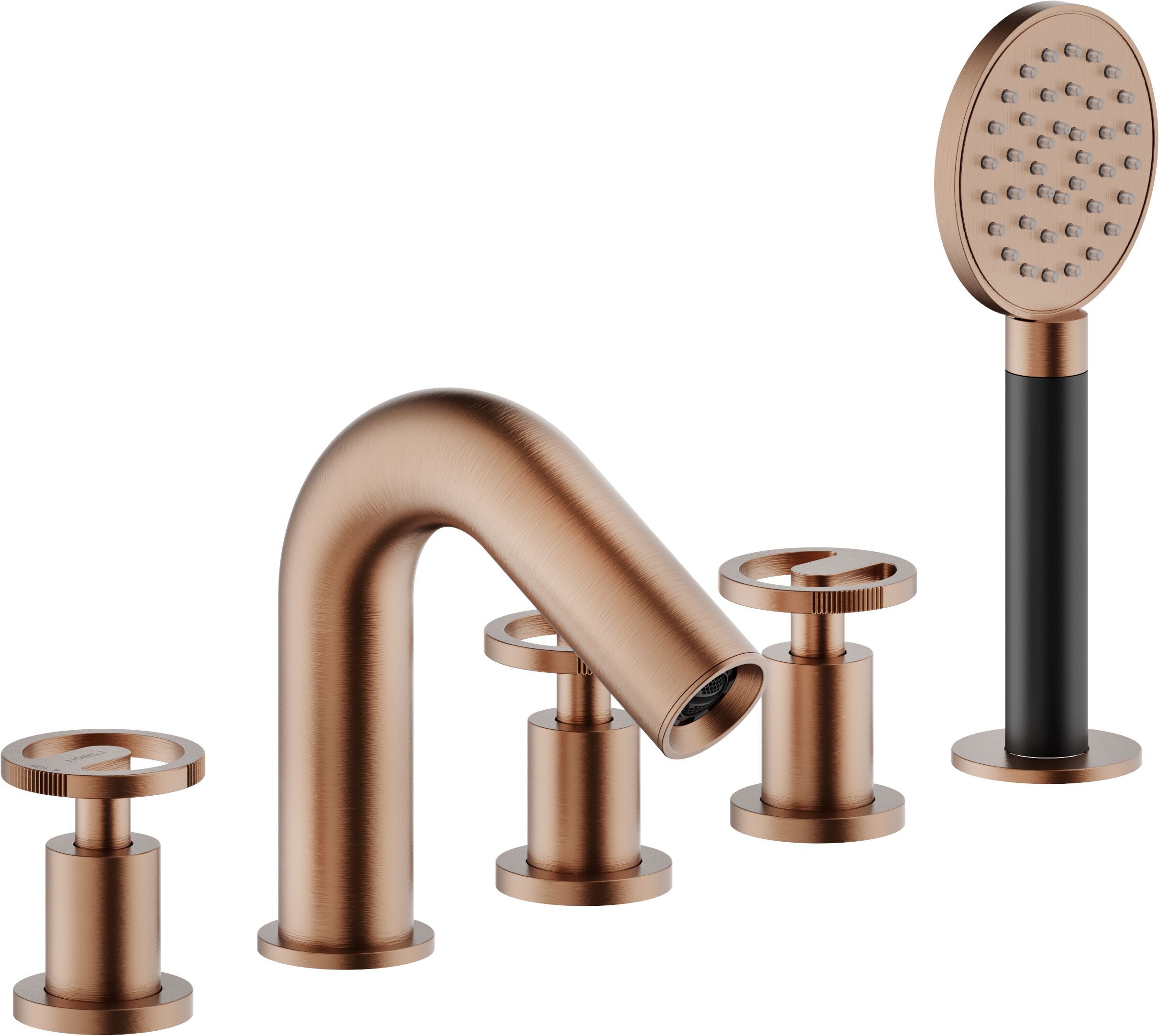 Смеситель для ванны с 5 отверстиями и ручным душем Nobili Солнце ARCH-00004504 - Вид №4