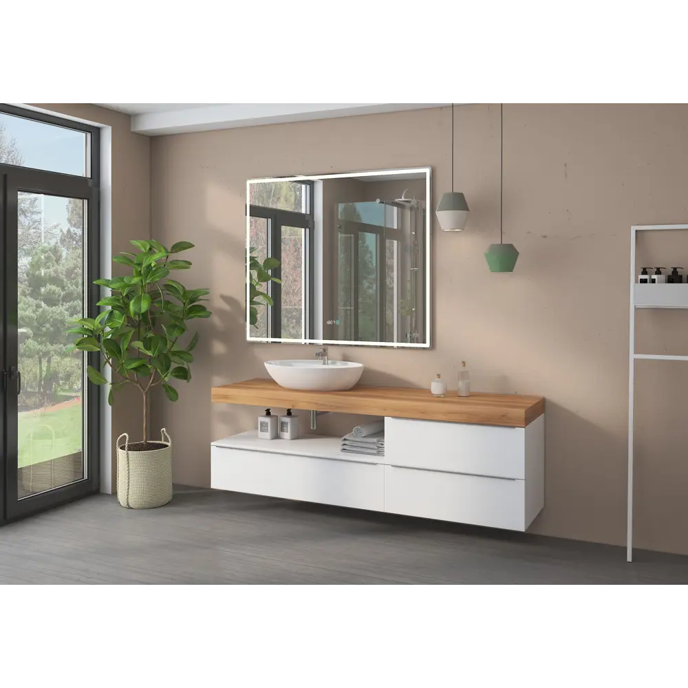 Зеркало для ванной Vigo Mirti Comfort с подсветкой 100x100 см STLM-2177994 - Вид №4
