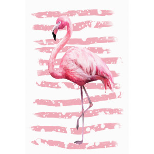 Картина на холсте Розовый фламинго 40x60 см ПОСТЕР-ЛАЙН