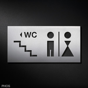 PS0214 Комбинация знаков пиктограммы туалета PHOS