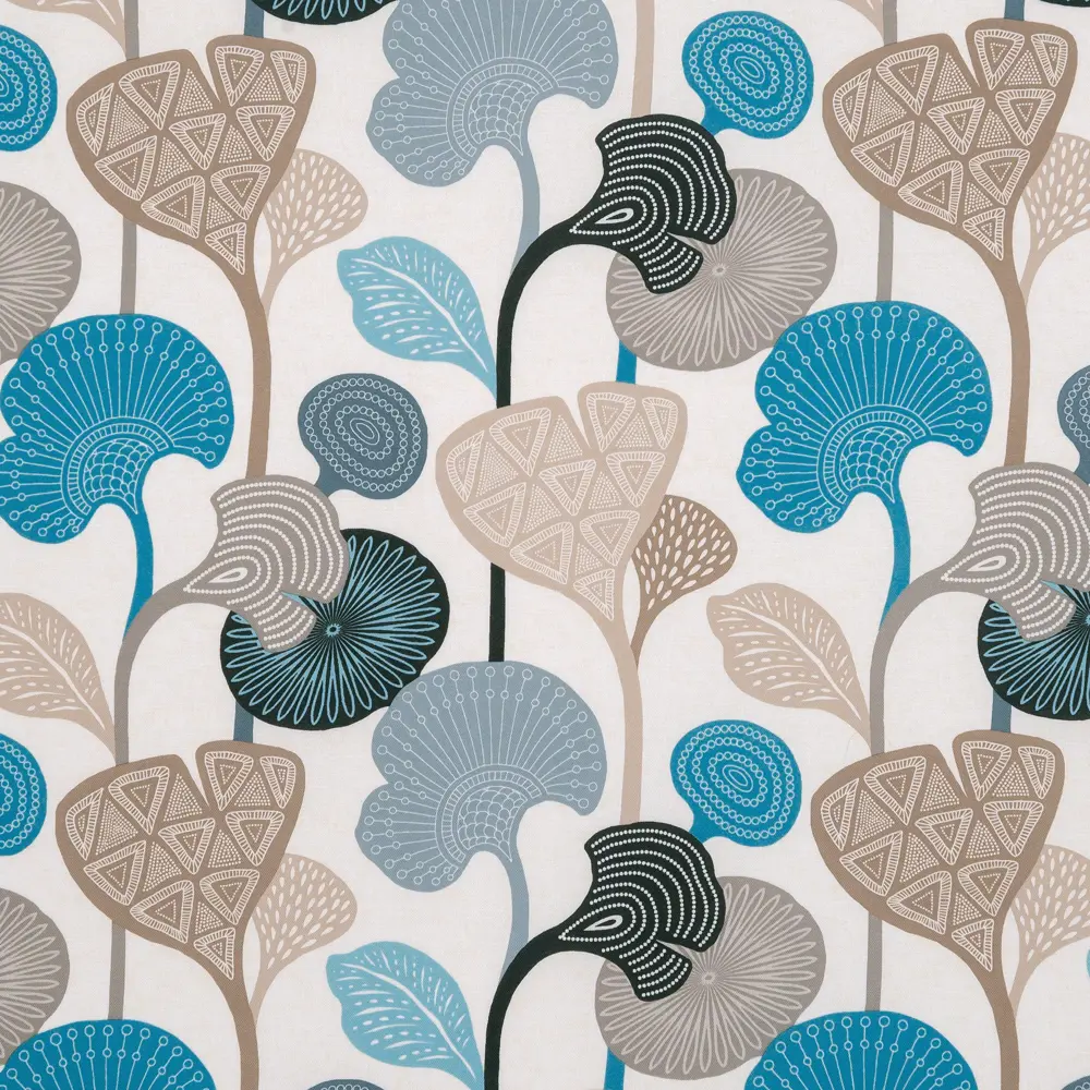 Штора на ленте «Аватар» 140х260 см цвет бирюзовый SEASONS STLM-2092497 - Вид №1