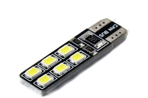 15696288 LED лампа T10-W5W 12SMD 2835 CAN BUS WHITE 5121 (2 шт.) Вымпел