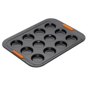 Форма для мини-кексов Le Creuset, углеродистая сталь, антипригарное покрытие, 12 шт., черная