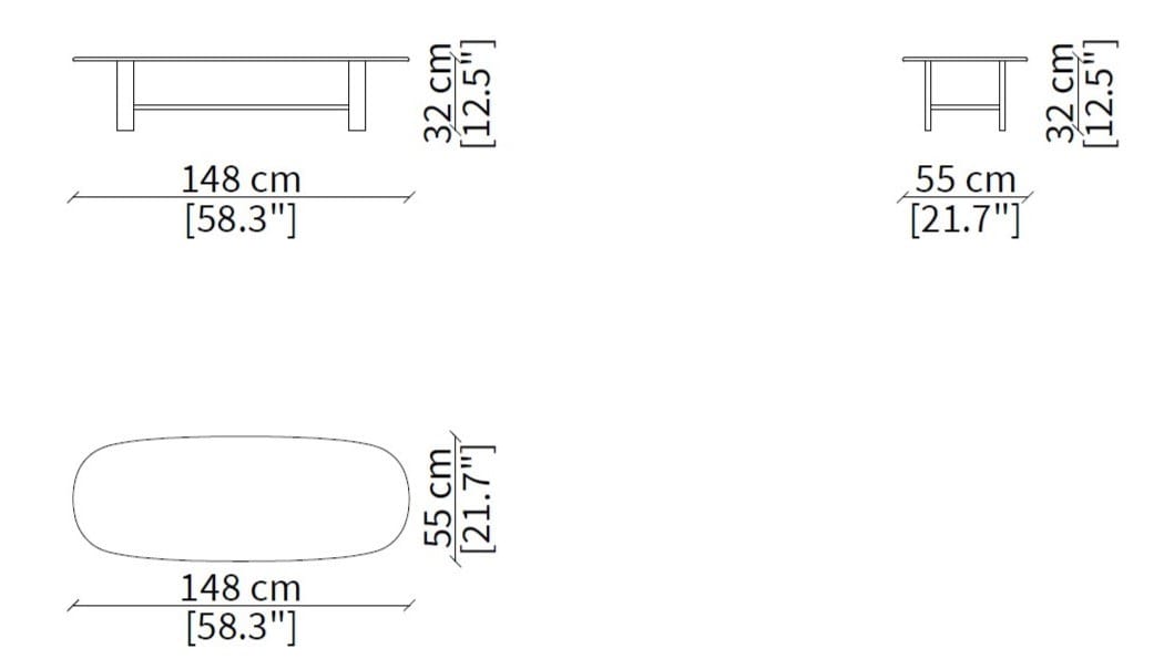 Мраморный овальный журнальный столик Frigerio Mocki ARCH-00011038 - Вид №4