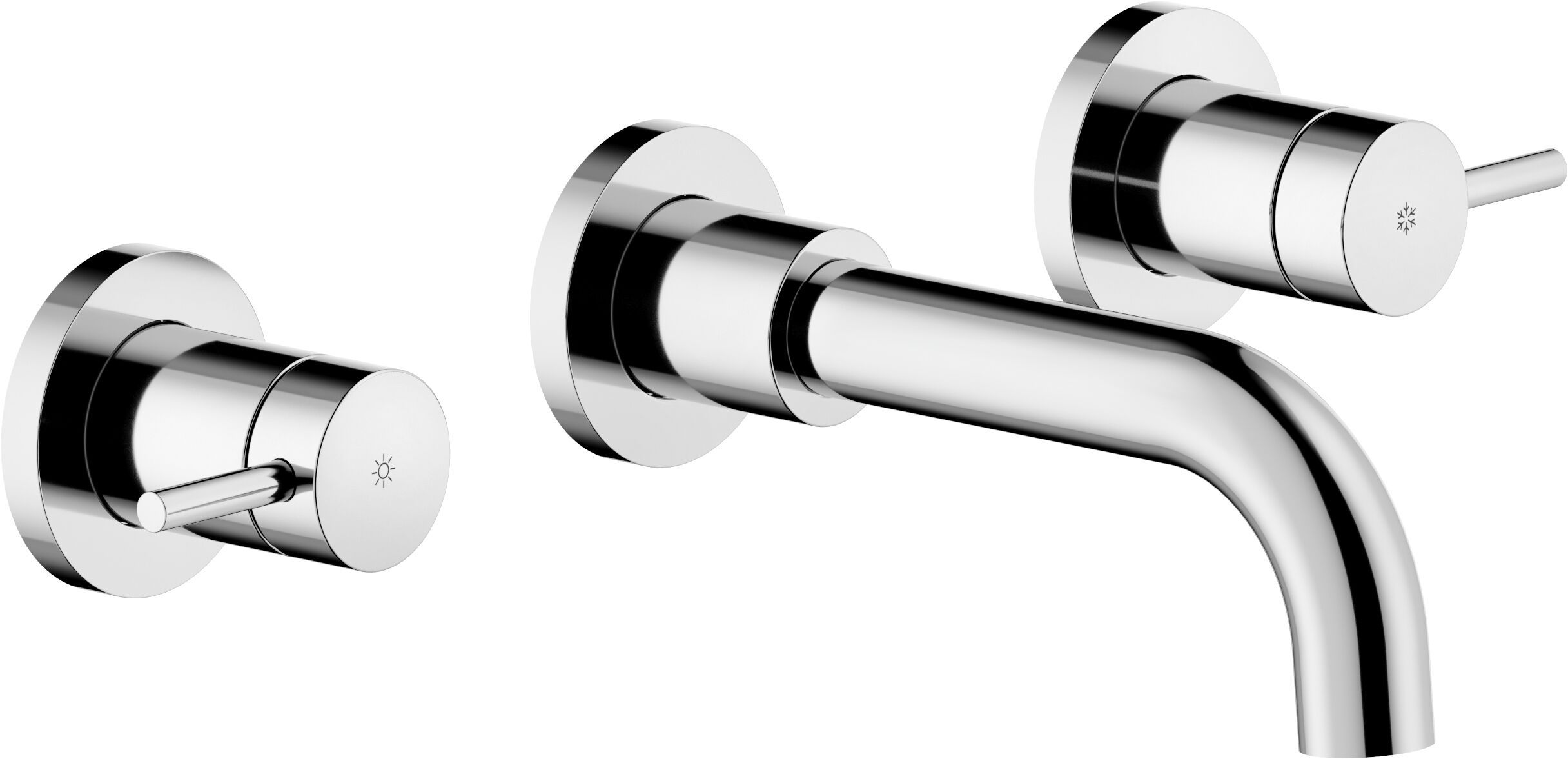 Настенный смеситель для раковины с 3 отверстиями без слива Nobili Velis ARCH-00006709 - Вид №8
