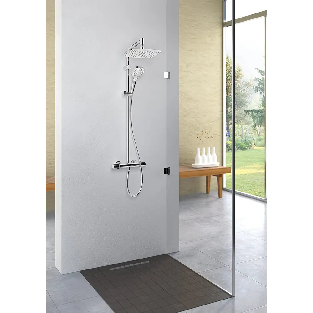 Душевая стойка с термостатом Hansgrohe MySelect E240 1 режим 19434912 STLM-2153362  - Вид №11