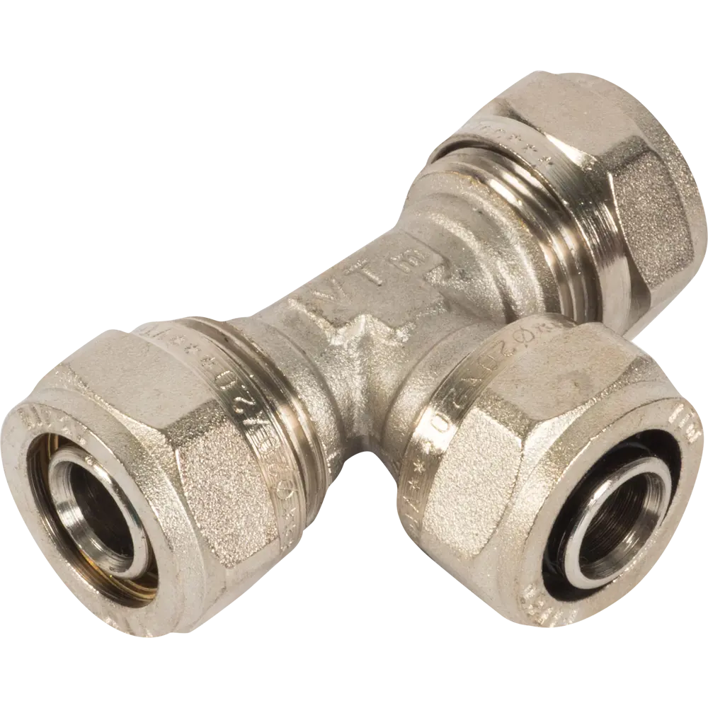 Тройник Valtec 20 мм для систем водоснабжения и отопления 10516932 STLM-0000557