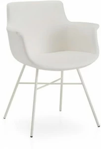 B&T Design Кожаное кресло с подлокотниками