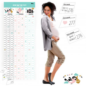 DOBCBAS Календарь для беременных baby on the way Doiy