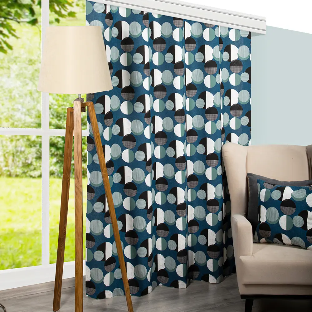 Altali Капелла - элегантная штора на ленте синего цвета 160x270 см 89287883 STLM-1033992 - Вид №5