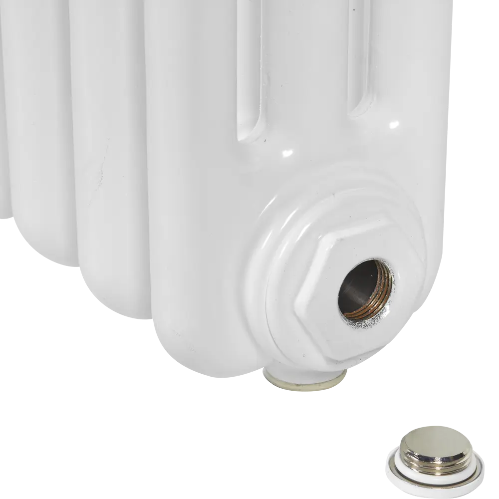 Радиатор Irsap Tesi 30565 18 секций нижнее подключение сталь цвет белый STLM-2005967 - Вид №4