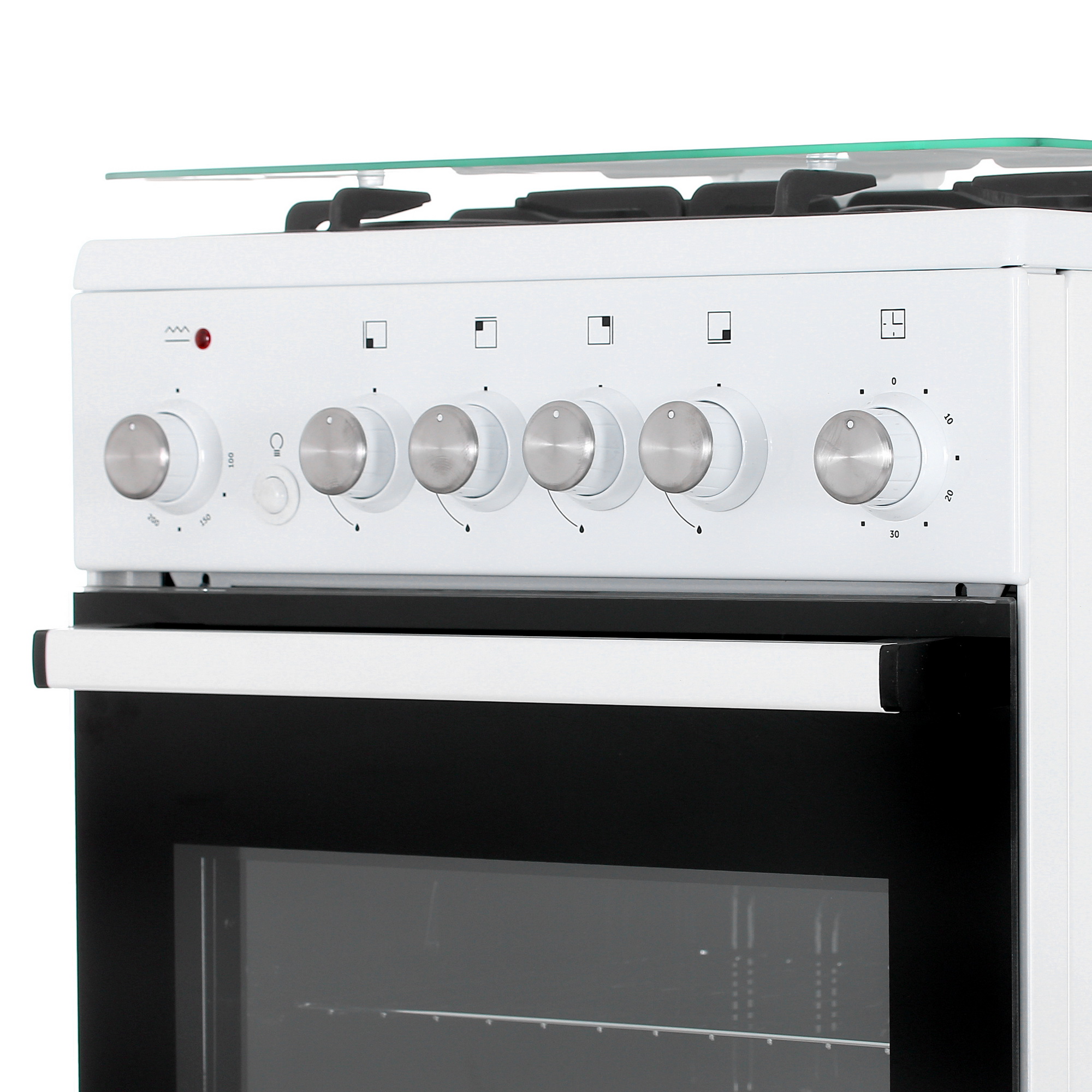 9082371 Комбинированная плита DEXP M25-1W белый STDN-0127069 - Вид №3