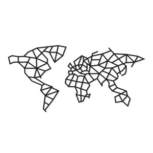 Деревянный интерьерный пазл EWA Design Карта Мира ECO WOOD ART