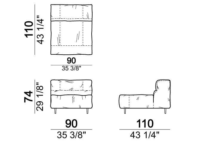 Секционный кожаный диван Arketipo CRAZY DIAMOND ARCH-00133462 - Вид №38