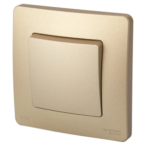 Выключатель проходной встраиваемый Systeme Electric Blanca 1 клавиша цвет титан