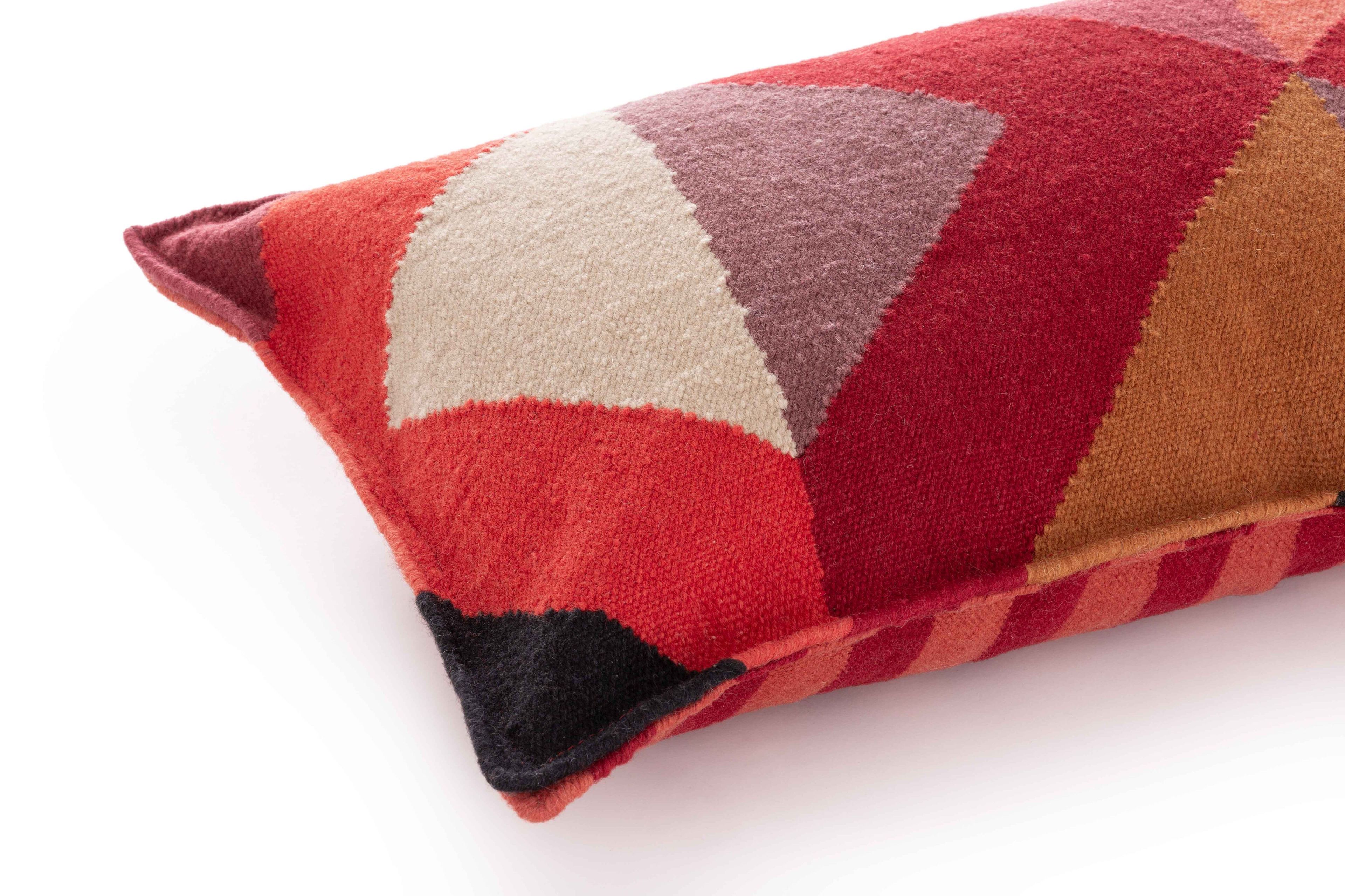 Съемная шерстяная подушка с геометрическим рисунком GAN Vanguardias ARCH-00072484 - Вид №4