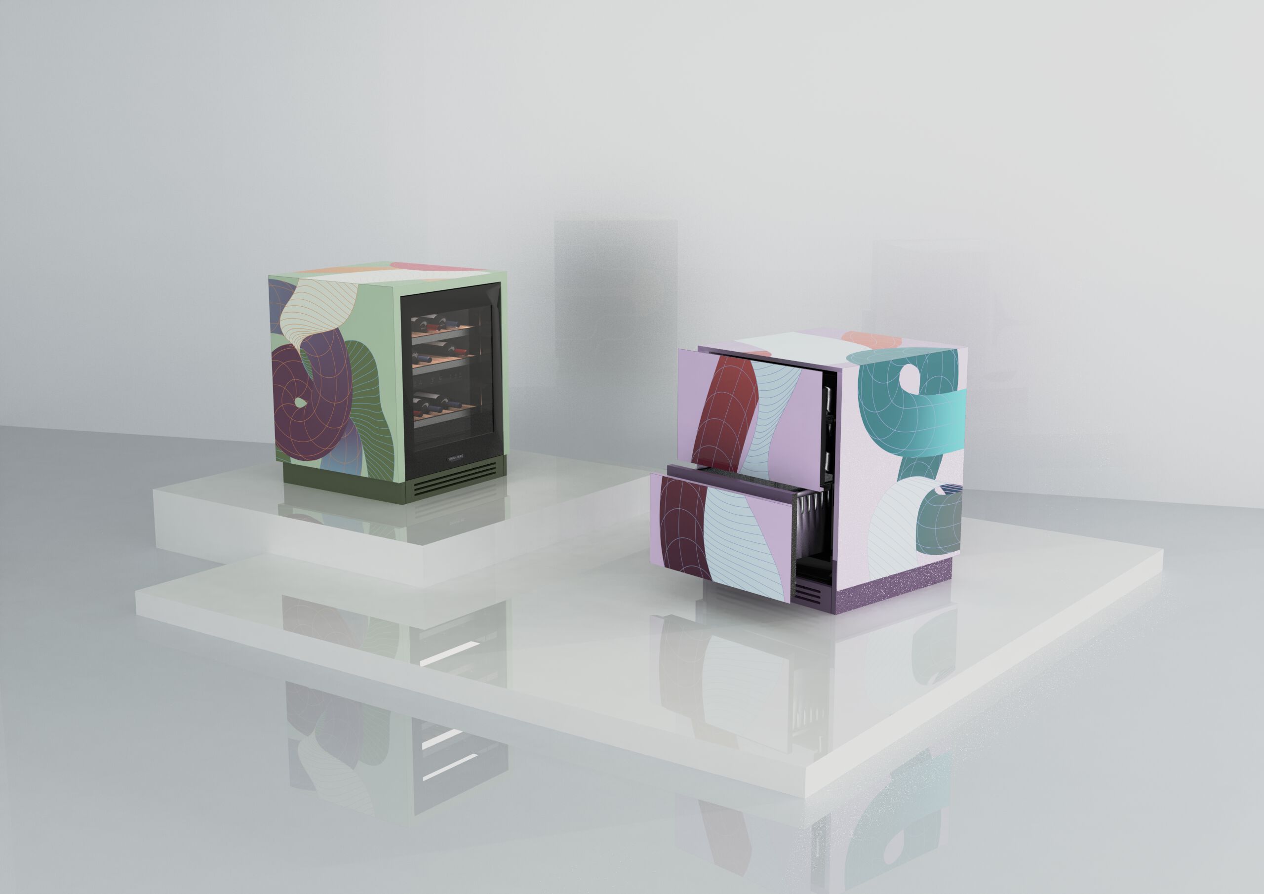 Вино подвал подплан SKS | Signature Kitchen Suite двойной код ARCH-00037487 - Вид №3