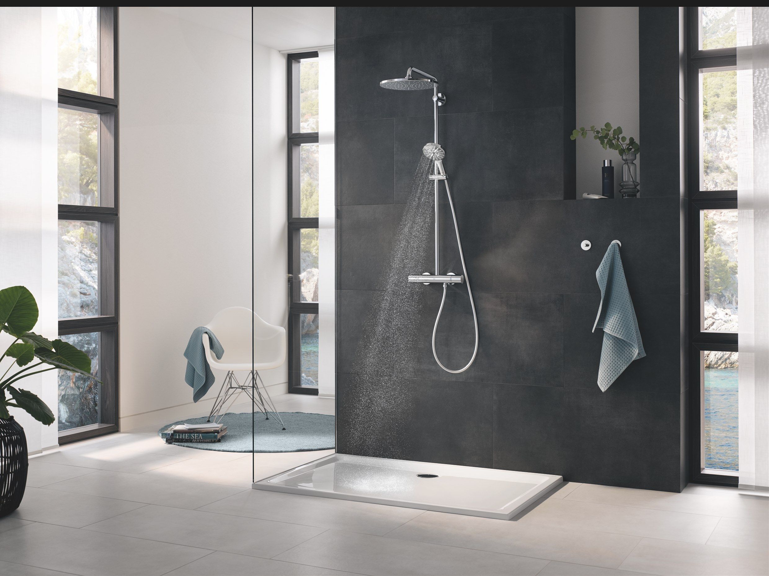 Настенная душевая колонна с душем Grohe Rainshower SmartActive ARCH-00016121 - Вид №2