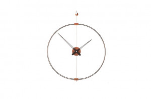 062644 Часы настенные черный-орех Nomon Mini Barcelona