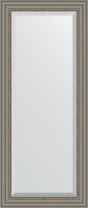 BY 1287 Зеркало с фацетом в багетной раме - римское серебро 88 mm EVOFORM Exclusive