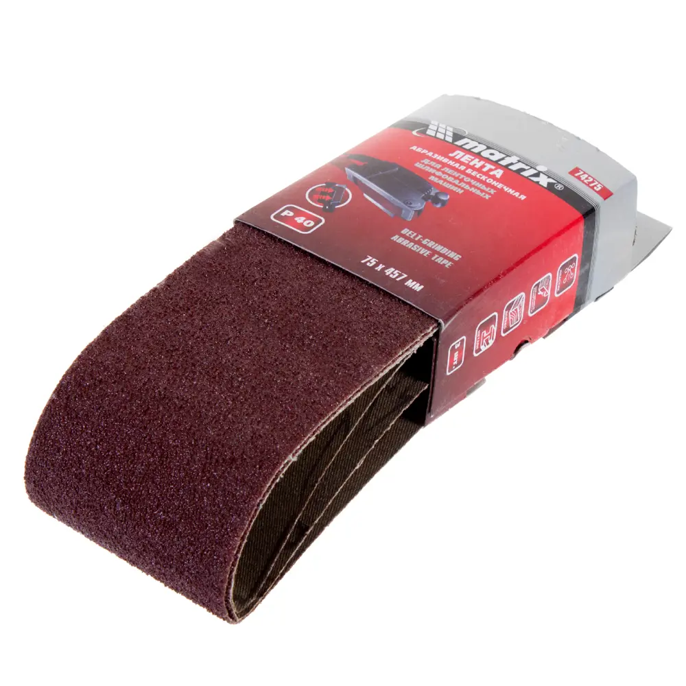 Лента шлифовальная Matrix P40 457x75 мм, 3 шт STLM-2178872