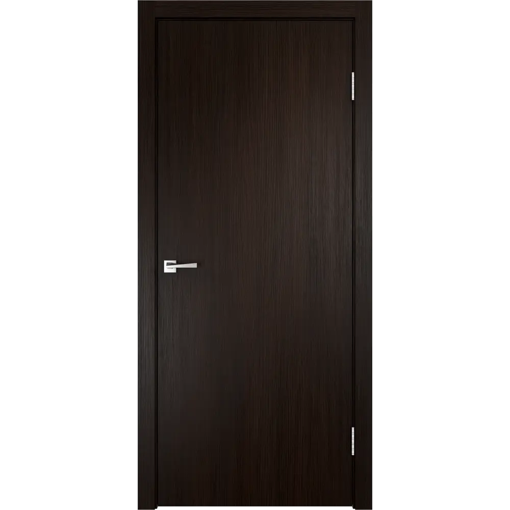 Дверной блок глухой ПВХ Smart М7 правый 642x2038 см цвет венге (с фурнитурой) VELLDORIS STLM-2105873 - Вид №1
